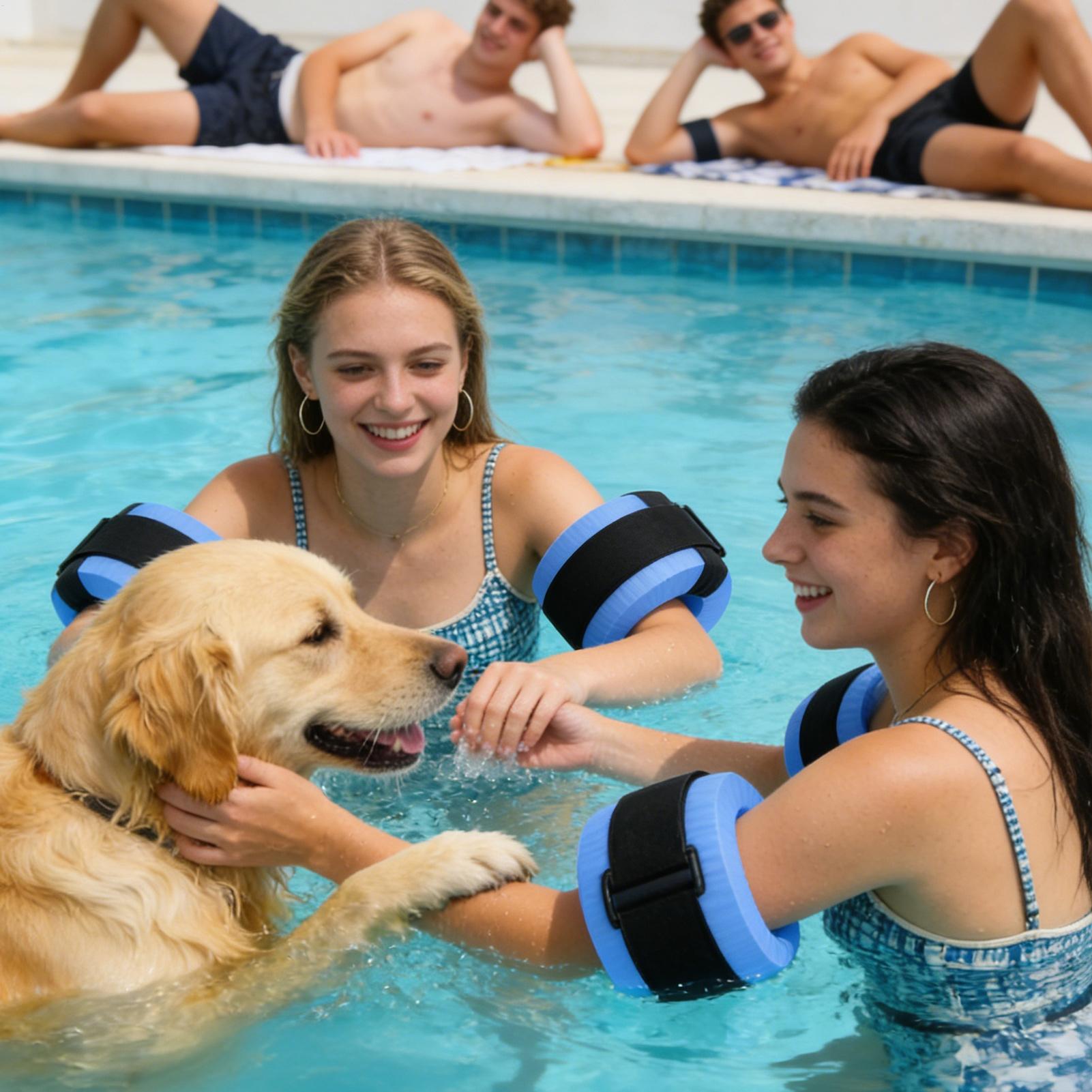 2pcs Foam Swimming Float Ring  - Aquatic Water Sports ulasan dan harga