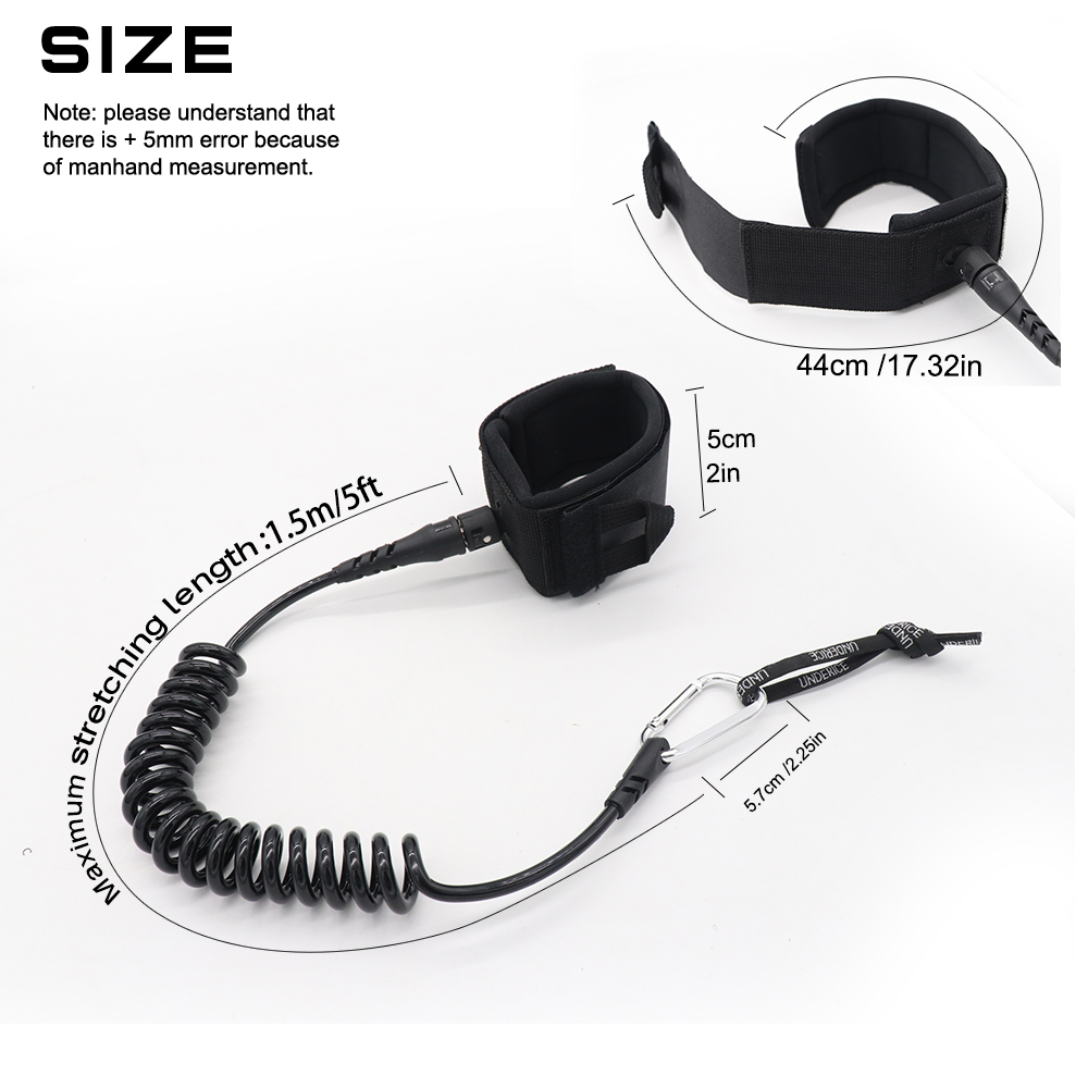 UICE 5FT 5MM Surf Leash Hand R - Stand Up Paddle Leash ulasan dan harga