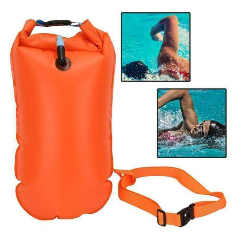 Inflatable Swim Tow Float with - Swim Buoy Open Water ulasan dan harga