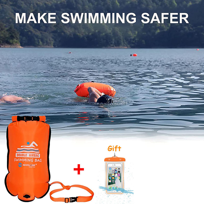 20L Waterproof Inflatable Swim - Swim Buoy Open Water ulasan dan harga
